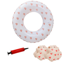 Inflatable Arm Float Rings Arm Band Kids Swimming Arm Float Swimming Rings Set 70 love