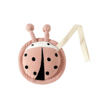 Cartoon Handbell Ladybirds Rattle Baby Stroller Hanging Mobile Teething Pendant Light Pink
