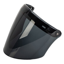 Motorcycle Helmet Bubble Visor Wear Resistant Fits for 3-snap Helmet Accessories Black