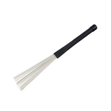 2Pcs Drum Brushes Snare Brush Jazzes Drum Brushes Professional Nylon Wire Brush White