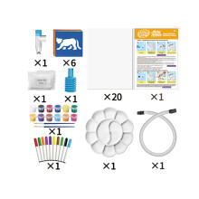 12 Color Washable Airbrush Art Toy Set Perfect For Little Artists 42