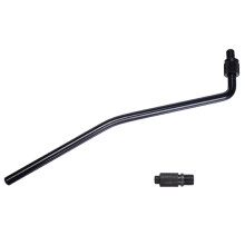 Double Tremolo Arm Bar with Whammy Bar Jacks for Electric Guitar Tremolo Bridge Black