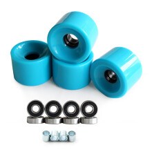 4Pcs 78A Longboards Wheels With Bearing Roller Skating Skateboards Wheel Blue