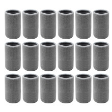 Wrist Sweatband Women Man Sweat Bands Athletic Arm Bands Baseball Wristbands Grey