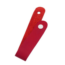 Thicken Leather Guitar Headstock Strap Tie Guitar Neck Strap Button Durable Red