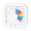 60 Minutes Visual Timer Visualization Discipline Countdown Timer Square White 1