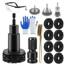 Vehicle Care Brush Kit for Wheel Center Cleaning and Disc Service