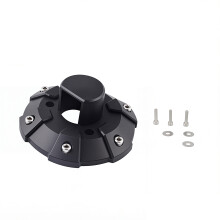 Antennas Base Cover Set in Matte Black with Screw-Fixed No-Drill for JK
