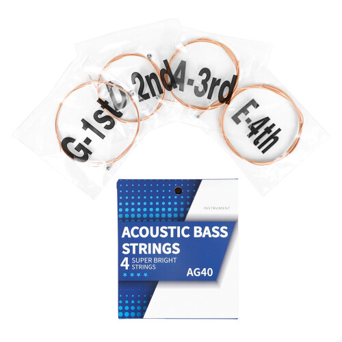 4pcs Carbon Steel Hexagonal Core Alloy Bass Strings Musical Instrument Accessory