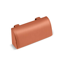 PU Leather Sunglasses Clip Storage for Case Sunglass Holder Directly Clamp Light Brown