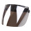 Universal 3-Snap Flip Up Open Face Motorcycle Helmets visors Lens Shield Sunglass Silver 1