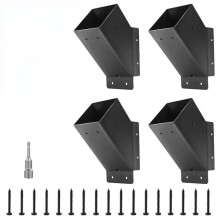 Strong Building Brackets For Deck Canopies With Forty Five Reinforced Ear Specks