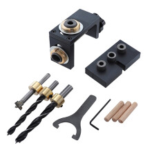 Punch Locator 3 in1 Woodworking Drilling Guide for Aluminum Alloy Carpentry Tool C
