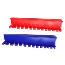 Wrench Rack with Magnetic Mount for Workshop Wall and Garage Use 13 slots red add bl