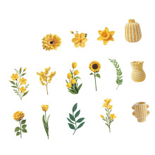 PET Journal Craft Labels Adhesive Paper Craft for Planners, Cards and Flowers 2