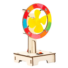 Educational Wooden Electric Fan Set For Circuit And Wind Principle Exploration