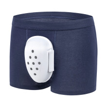 Cotton-Rich Men's Trunk Underwear with Soft Airy Design for Indoors Blue XXL