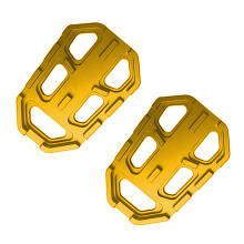 Motorcycle Foot Peg Set Textured Wide Support Platform for R1200GS ADV Boots Gold