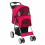 KCT (Red Pet Stroller) KCT Hooded Pet Strollers for Small to Medium Sized Pets 1