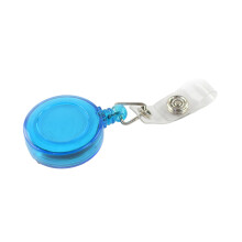 Colorful Round Retractable I.D. Badge Holder Fit for ID Badges Reels for Key Whi