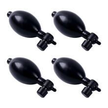 Black Squeeze Bulb Replacement Set for Manual Monitor Maintenance 4 Piece