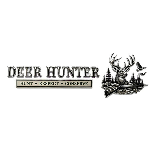 Embossed Vehicle Badge Plaque for Car Body Panel Display Style deer hunter