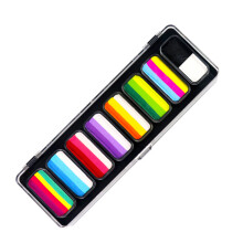 Water-Based Makeup Set for Face Painting and Temporary Body Art rainbow strips