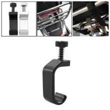 Black/Silver Motorcycle Crotchet Aluminum Frame Hook for  GTS 50 125 150 Black