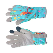 Breathable Garden Work Gloves with Reinforced Grip Panels for Home Growers Lake blue
