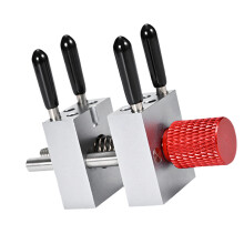 Small Parts Holding Tool Table Vise with Four Point Support for Repair Use Red