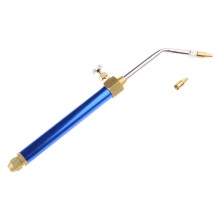 Soldering Tools Adjusted Flame Size with Switch Copper Nozzle Silver/ Blue Blue handle