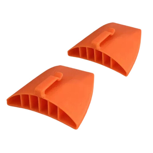 Motorcycle Jacket Vent Clips, 1 Pair Cuff Vent Inserts Open Channel for Warm Use Orange