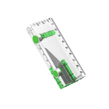 Clear Acrylic Bubble Level Ruler for Manual Alignment and Fitting Use 95x40x14mm