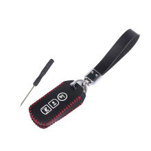 Leather Car Motorcycle Accessories Remote Control for Key Cover for Case for PCX black