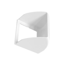 Outdoor EV Charger Outlet Cover with Wall Mount Hood for 86 Type Charging Socket White