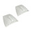 Motorcycle Jacket Vent Clips, 1 Pair Cuff Vent Inserts Open Channel for Warm Use White 1