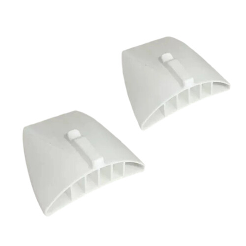 Motorcycle Jacket Vent Clips, 1 Pair Cuff Vent Inserts Open Channel for Warm Use White