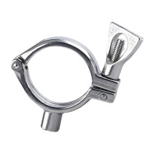 Round 304 Steel Sanitary Fastener Pipe Clamp for Replacement Service Work 3