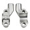 Handlebar Mirror Mount Half Cover Metal Clamping for Motorcycle Replacement Work Silver 1
