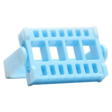 Foldable Manicure Nail Drill Bit Storage Stand with 32 Slot Desk Display Rack Blue