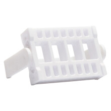 Foldable Manicure Nail Drill Bit Storage Stand with 32 Slot Desk Display Rack White
