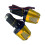 Motorcycle Lighted Handlebar End Plugs Weights Reduce Vibration Universal Gold 1