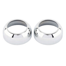 Motorcycle Fork Cover Pair for Garage Repair, Snap On Metal Trim Plating 41MM