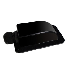 Solar Panel Junction Box Plastic Connector 1/2 Hole Roof Cable Entry BLACK Single hole