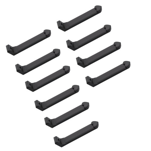 Compacted Hanging Tool Rack Support Set for Neat Tape Storage in Work Areas Black