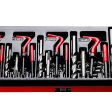 Garage Thread Repair Set with Metal Components and Storage Layout 88 piece set