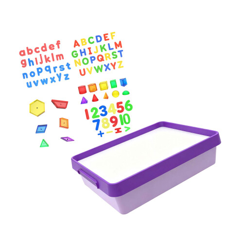 Kids Tracing Light Box LED Light Table with LED Drawing Panel for Creative Play Purple
