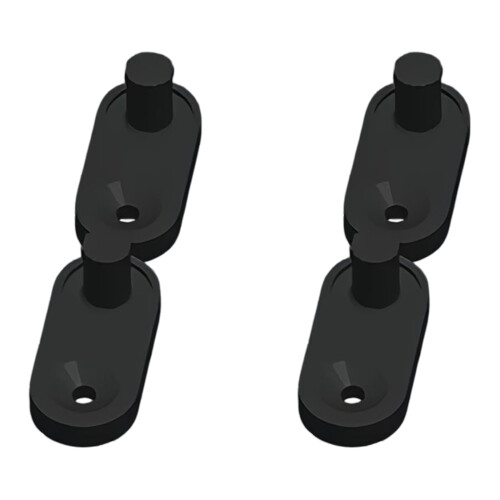 Space Saving Wall Bracket Holders For Chargers Easy Installation No Tool Needed Black