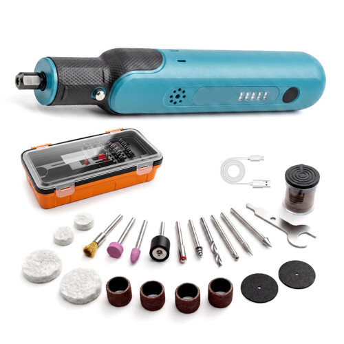Rechargeable Cordless Engraving Pen Hand Tool Wireless Electric Drill Rotary