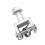 Metal Motorcycle Footrests Bracket Foot Peg Mount Support for SurRon Light Silver 1